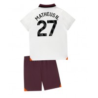 Manchester City Matheus Nunes #27 Udebane Trøje Børn 2023-24 Kortærmet (+ Korte bukser)